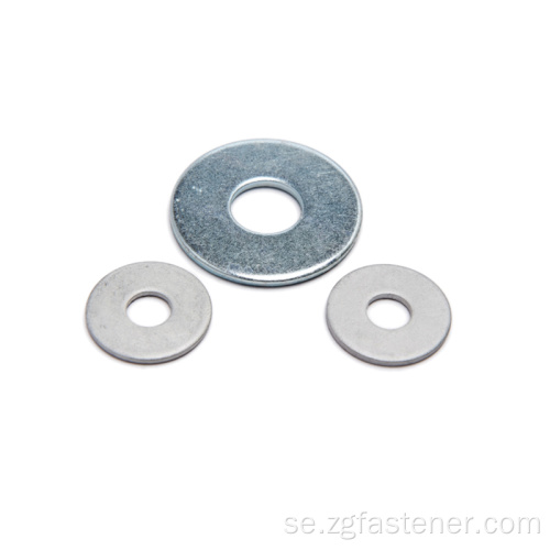 ISO 7093 Zink Plain Large Washers stora platta brickor